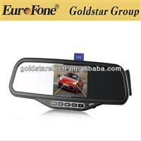 Bluetooth Rearview Mirror with 3.5'TFT & Back-up Camera and 4 Parking Sensors