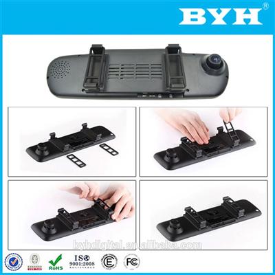 car rearview mirror china supplier Wholesale car dvr rearview camera dual camera car dvr rearview mirror made in china