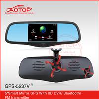 5 inch mirror gps for great wall deer with bluetooth hd dvr, Camera, FM transmitter, av in