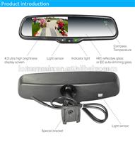 car electronic auto part 2 video input rear view mirror with Bluetooth, parking sensors special for VW/skoda