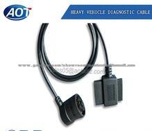Right Angle J1939 Male To OBD2 Male/Female Adapter