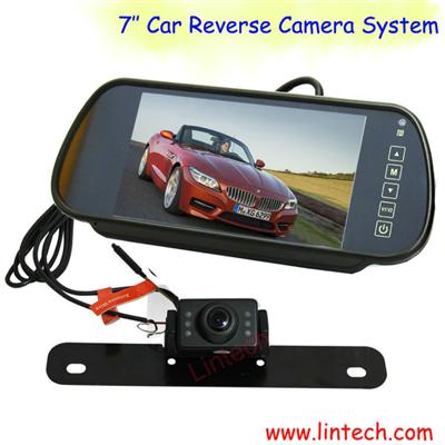 2013 best price 360 degree view angle Rearview Mirror Backup CCD Camera kit for Fiat
