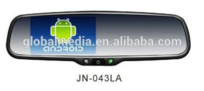 4.5 inch Android 4.0 system Car Rearview Mirror+GPS Navigators With Angle Recorder