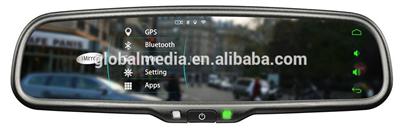 4.5 inch Android 4.0 system rearview mirror car dvr,car dvr rearview mirror,car rearview mirror camera dvr