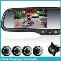 4.3 inch digital parking sensor rearview mirror monitor with and camera economical mirror