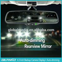 4.3 inch rearview mirror monitor, with Auto dimming ,reverse camera display