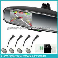 OEM rearview mirror -4.3" rearview mirror monitor with autodimming,compass,parking sensor