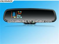 car reverse sensor built-in rear view mirror with back camera display monitor and auto-dimming compass