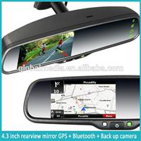 car GPS Navigation Bluetooth Rearview Mirror with Window system special for any car