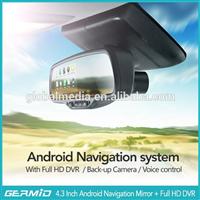 GERMID car gps navigation mirror with Android system, wifi, dvr, reverse camera display For car makes