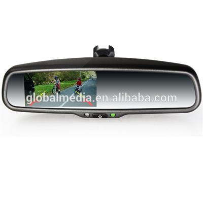 4.3 inch rearview mirror with Auto-dimming and Compass + Car Rear camera
