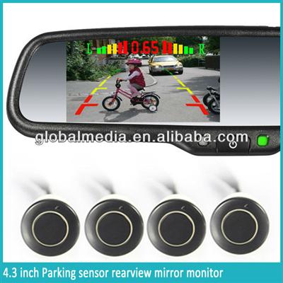 OEM rearview mirror -4.3" rearview mirror monitor with autodimming,compass,parking sensor
