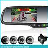 Auto dimming rearview mirror with reverse camera rearview monitor and OEM parking sensor