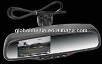 4.3 inch rear view mirror with Full definition, 1080p, front camera