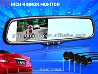 with car camera display 3.5'' car mirror monitor