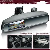 4.3 inch Car DVR backup camera Rearview Mirror