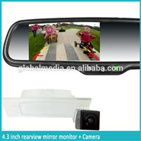 latest car bluetooth rear view mirror with backup camera OEM bracket