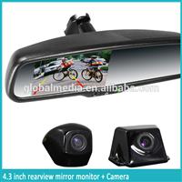 genuine car interior mirror with parking sensor and car backup camera with many functions