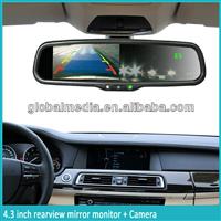 New rearview parking sensor guide system with 4.3inch TFT LCD rear view mirrow +back up camera