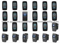 12V 20A 5pin Laser LED Light Bar Rocker Switch ON-OFF LED Light Blue