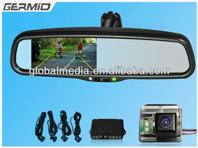 4.3 inch car rearview mirror with autodimming,parking sensor