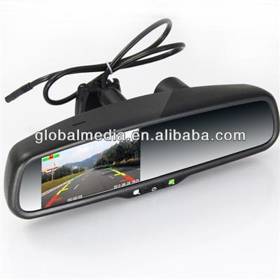 4.3 inch digital rear view mirror , DVR mirror with 720P,reverse display