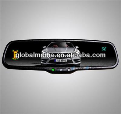 3.5 inch lcd auto dimming rear view mirror with parking sensor