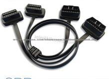 Obd 2 Male To 2 Female Noodle Cable Obdii Extension Cable