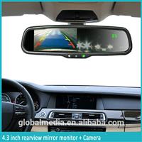 4.3 inch auto dimming car rearview mirror with digital compass