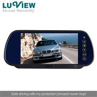 7" Rearview Mirror LCD Monitor with 2-CH Inputs