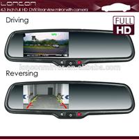 Ambarella A7 solution 1080P car dvr rearview mirror monitor 4.3 inch tft lcd screen