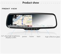 latest 5 inch DVR rearview mirror monitor with sd omega 3g wifi gprs mobile dvr car backup camera wifi FM transmitter GPS