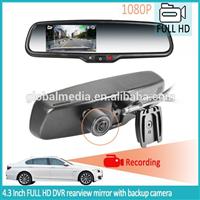 Parking sensor rear view mirror with DVR recorder AUTO-DIMMING and original bracket
