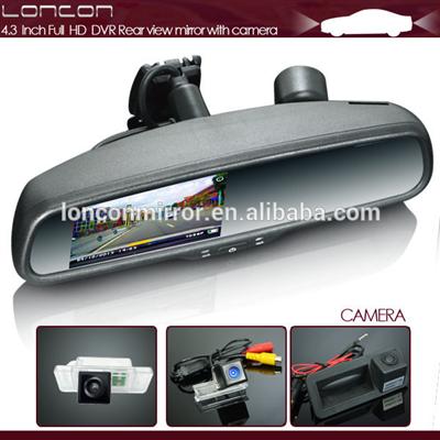 CAR INTERIOR REAR VIEW MIRROR DVR MONITOR GPS TRACKER & OEM MIRROR