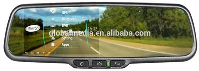 Germid Android system GPS Navigation rearview mirror monitor with bluetooth calling and dual ways recording for almost cars
