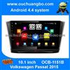 Ouchuangbo Android 4.4 Big Screen Auto Stereo For Volkswagen Passat 2015 Support DVD GPS Navigation BT SWC Radio Mirror Link