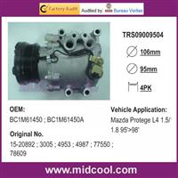 TRS090 Compressor For Mazda Protege L4 1.5/1.8 95'>98'