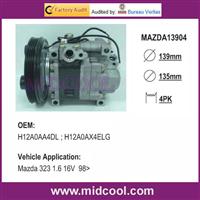 Car AC Compressor For Mazda 323 1.6/1.4 16V 1998' AC Compressor