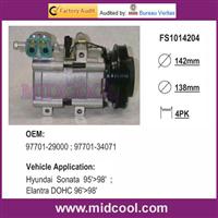 Hyundai Sonata 95'>98' ; Elantra DOHC 96'>98' Auto AC Compressor