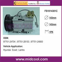 Hyundai Excel ; Lantra Car AC COMPRESSOR
