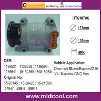 HT6 Car A/C COMPRESSOR for Chevrolet Blazer/Express/G10 Van Express ; GMC Van