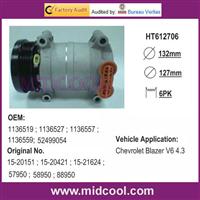 HT6 Car A/C COMPRESSOR for Chevrolet Blazer V6 4.3