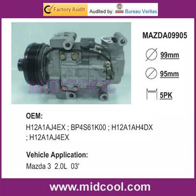 Vehicle AC Compressor Panasonic For Mazda 3 2.0L 03' AC Compressor