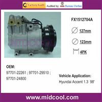 Car Air Condition COMPRESSOR for Hyundai Accent 1.3 98'