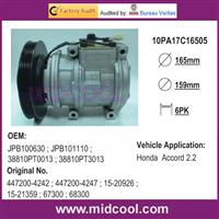 10PA17C Car Air Condition COMPRESSOR for Accord 2.2
