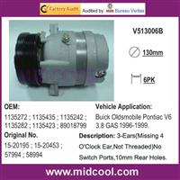 AUTO AC COMPRESSOR for Buick Oldsmobile Pontiac V6 3.8 GAS 1996-1999