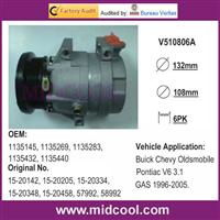 Buick AUTO AC COMPRESSOR for 1135145, 1135269, 1135283, 1135432, 1135440