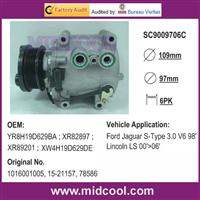 Auto AC Compressor for Ford Jaguar S-Type 3.0 V6 98' ;Lincoln LS 00'>06'