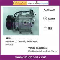 AUTO A/C COMPRESSOR for Fiat Barchetta/Idea/Punto/Panda