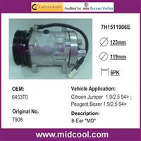 (7H15) AUTO A/C COMPRESSOR FOR Citroen Jumper 1.9/2.5 94> ;Peugeot Boxer 1.9/2.5 94>